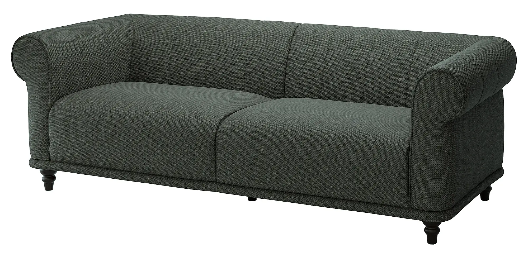 Canapea Ikea Viskafors/Lejde 3 locuri (Gri-verde/Maro) - 2