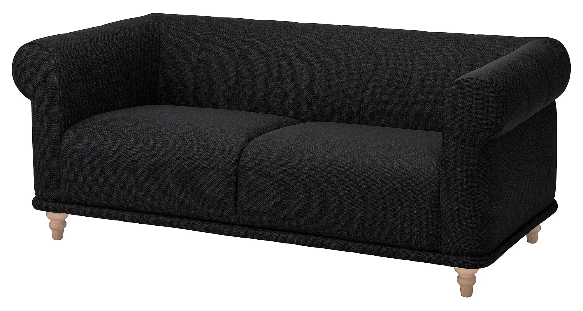 Canapea Ikea Viskafors/Lejde 2 locuri (Antracit/Mesteacan) - 2