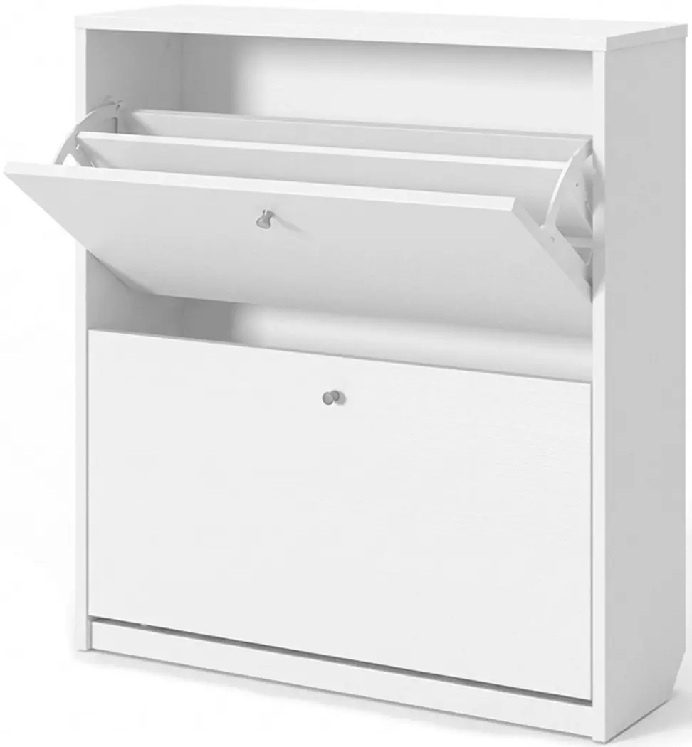Tumba pentru incaltaminte Fabrik Home 2D 800 (Ash White) - 3