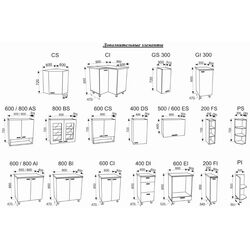 Bucatarie modulara Ambianta Fresh 2.6m (Bordo) Thumb