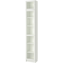Penal-vitrina Ikea Billy/Oxberg usa sticla 40x30x237 (Alb) Thumb