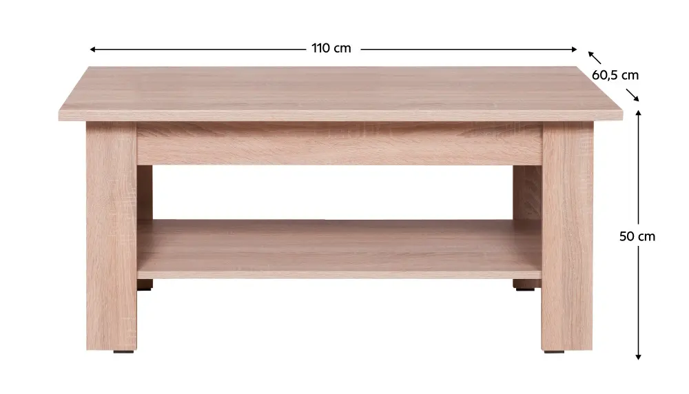 Журнальный столик Tempo Kondela Grand Typ 19 (Sonoma Oak)