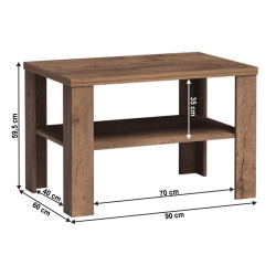 Masa pentru reviste Tempo Kondela Tedy T23 (Lefkas Oak) Thumb