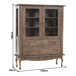 Витрина Tempo Kondela Vilar DA5 (Lefkas Oak) Thumb