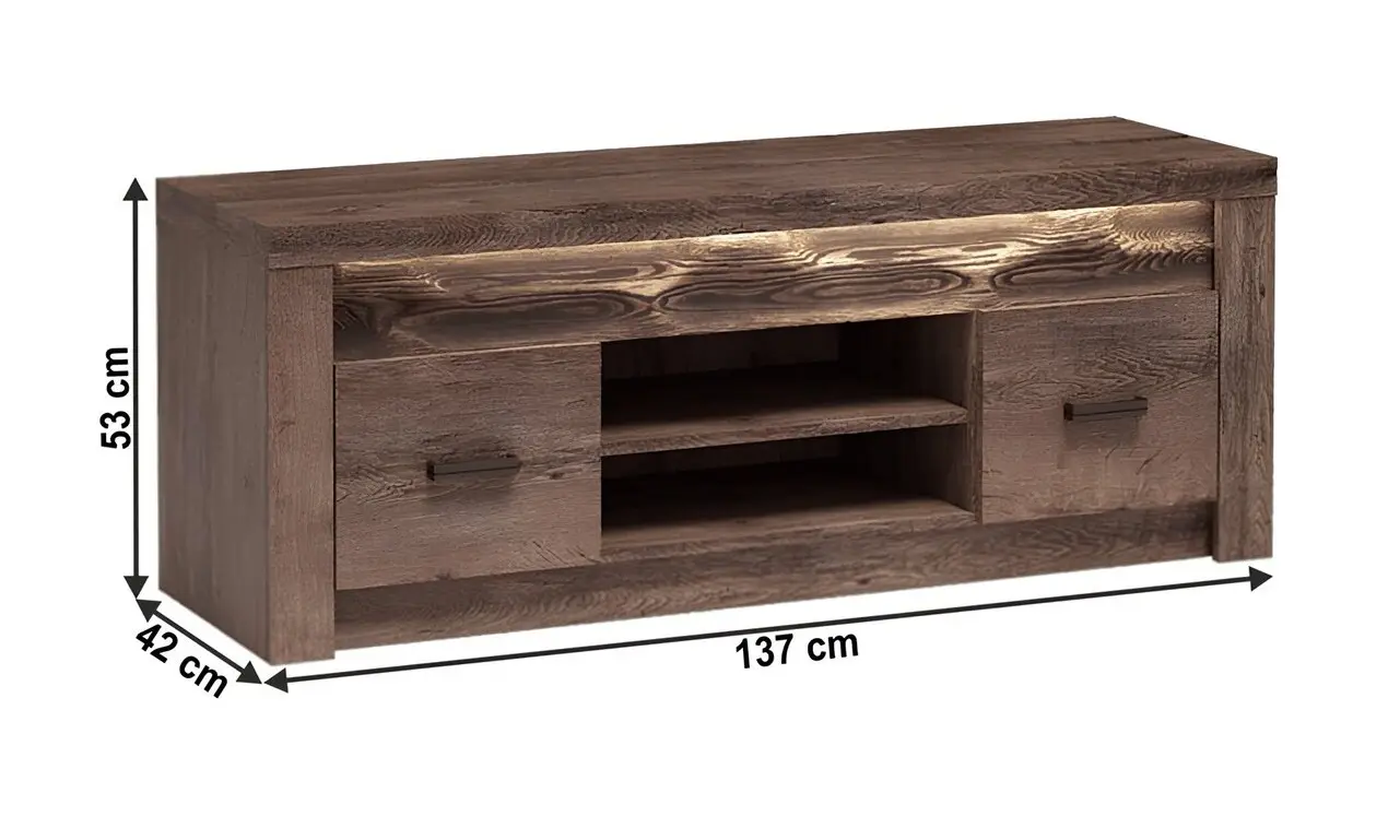 Tumba pentru TV Tempo Kondela Infinity I-09 (Ash Dark) - 2