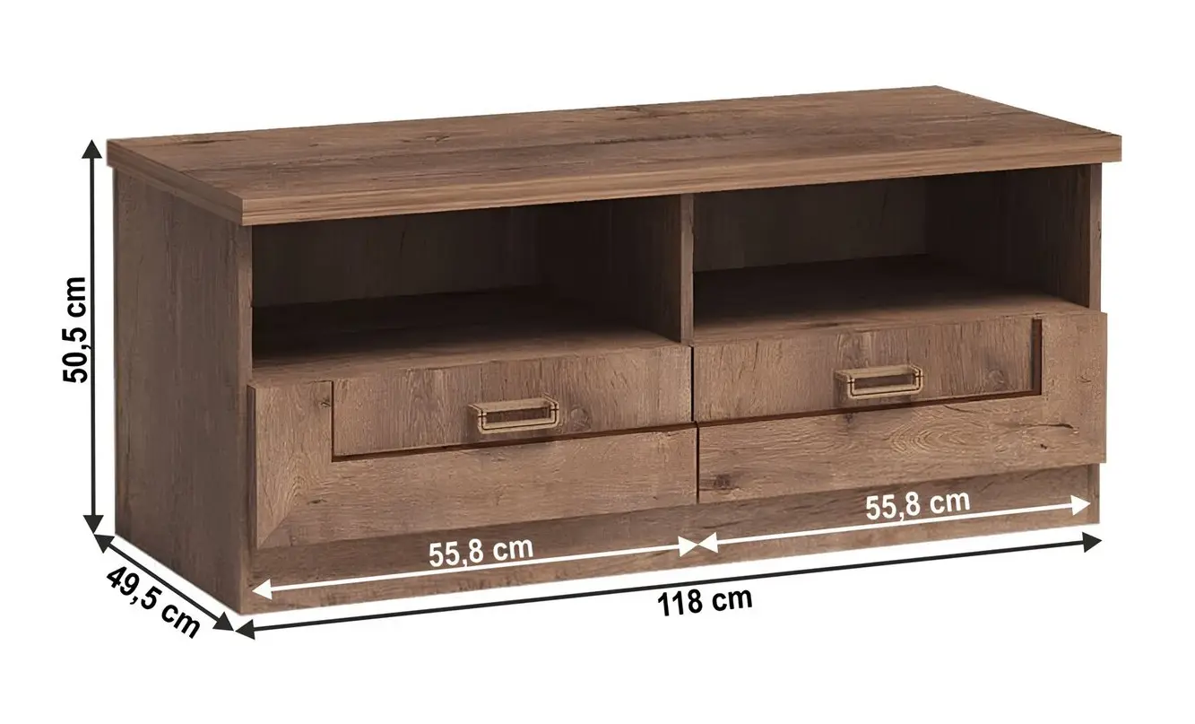 Tumba pentru TV Tempo Kondela Tedy Typ T11 (Lefkas Oak) - 2