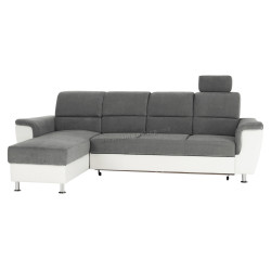 Диван угловой раскладной Mobhaus Santiago Left (White/Gray) Thumb