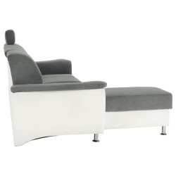 Диван угловой раскладной Mobhaus Santiago Left (White/Gray) Thumb