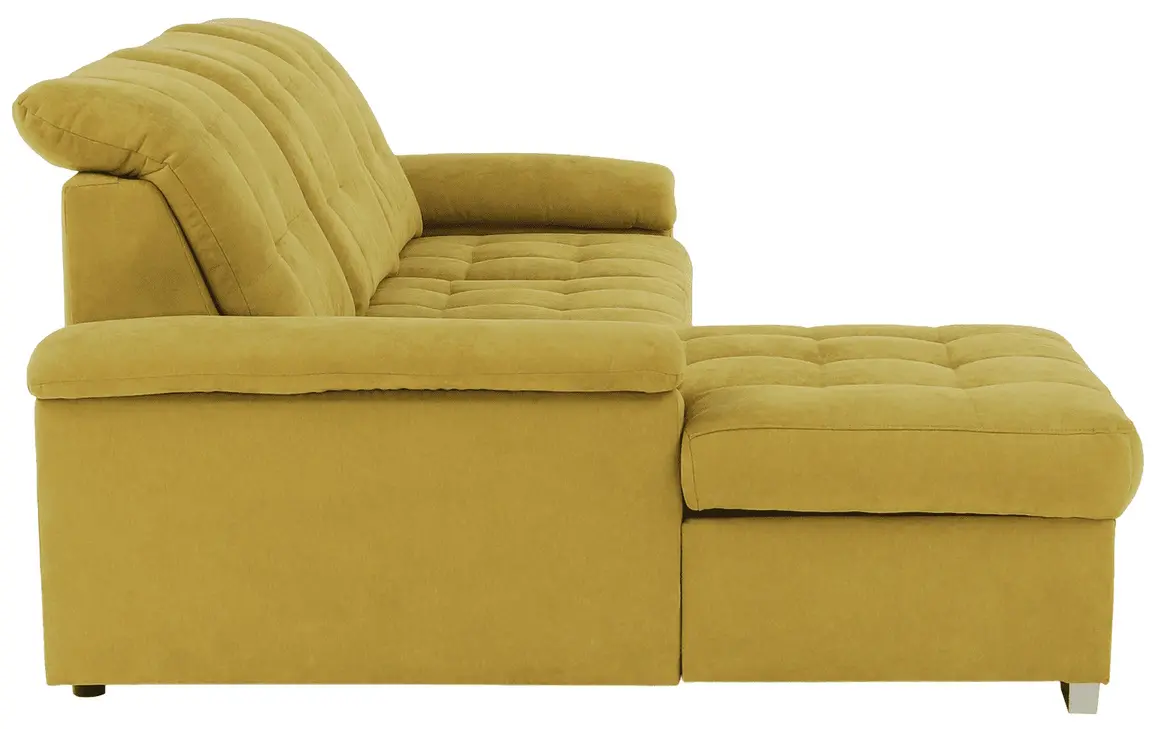 Canapea de colt extensibila Mobhaus Evangelin Left (Mustard) - 7
