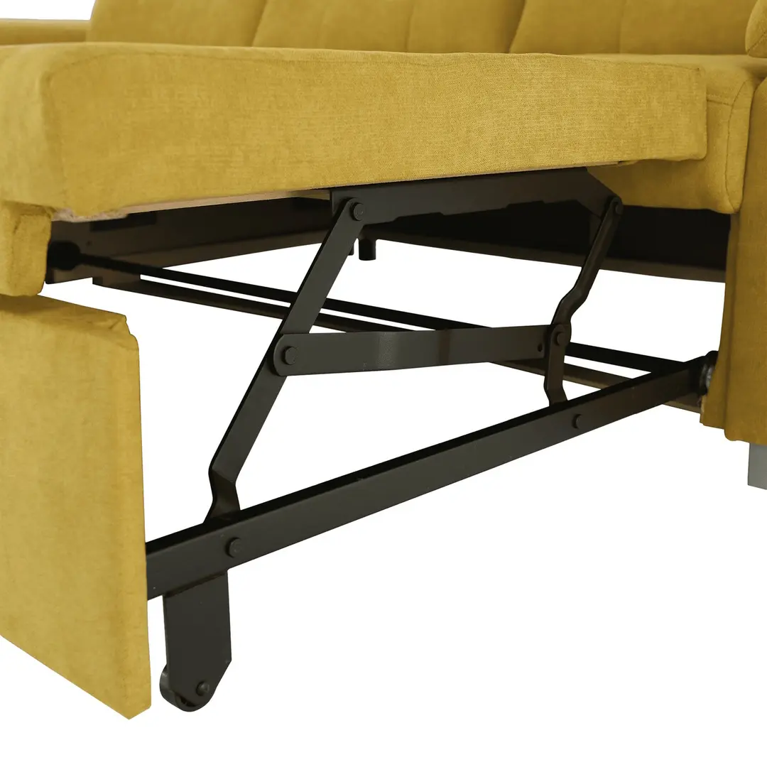 Canapea de colt extensibila Mobhaus Evangelin Left (Mustard) - 10