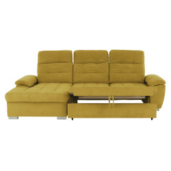 Canapea de colt extensibila Mobhaus Evangelin Left (Mustard) Thumb