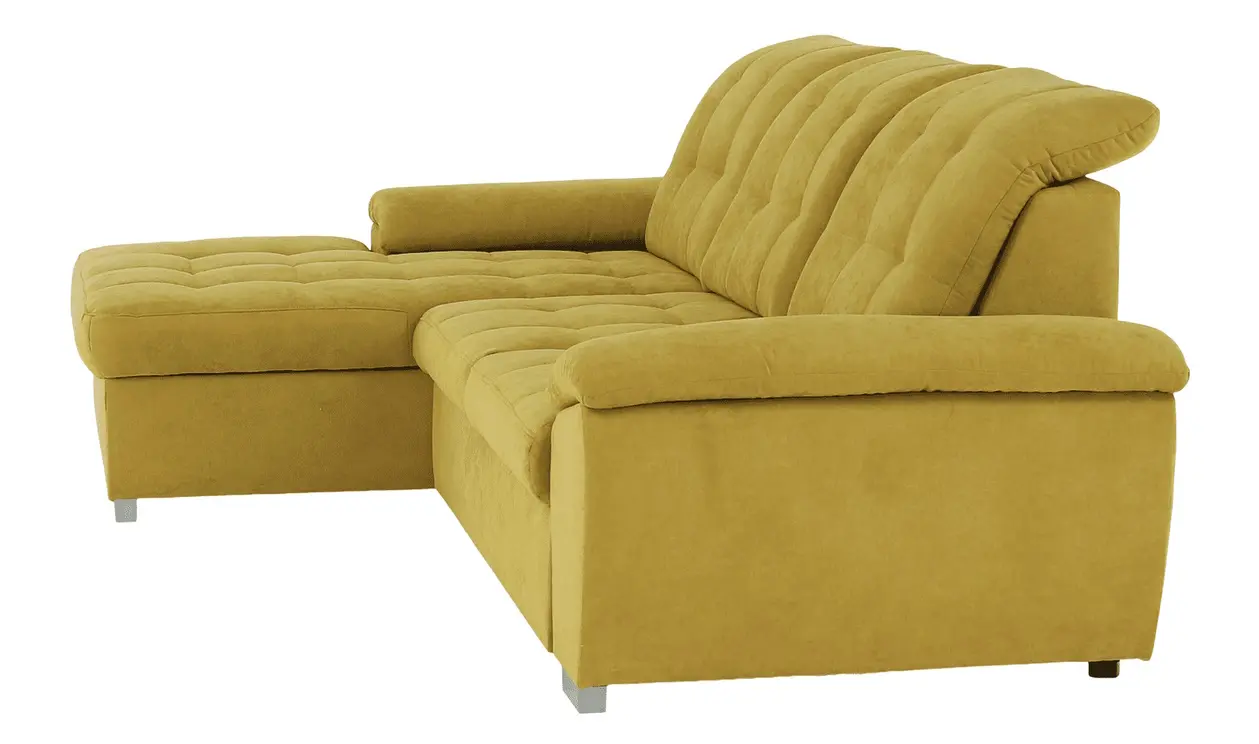 Canapea de colt extensibila Mobhaus Evangelin Left (Mustard) - 6