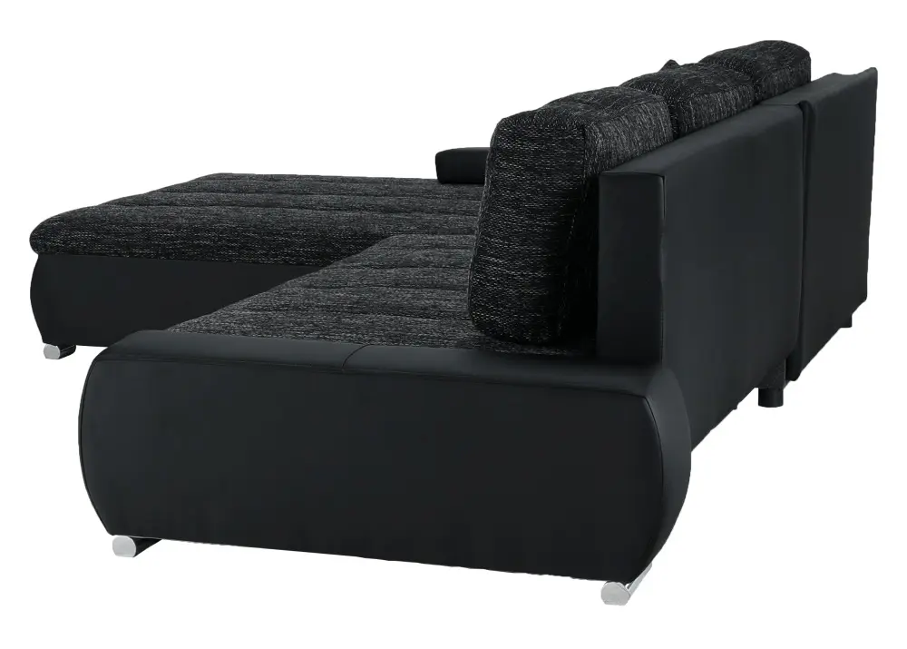 Canapea de colt extensibila Mobhaus Toniks (Black)