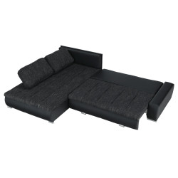 Canapea de colt extensibila Mobhaus Toniks (Black) Thumb