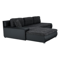 Canapea de colt extensibila Mobhaus Toniks (Black) Thumb