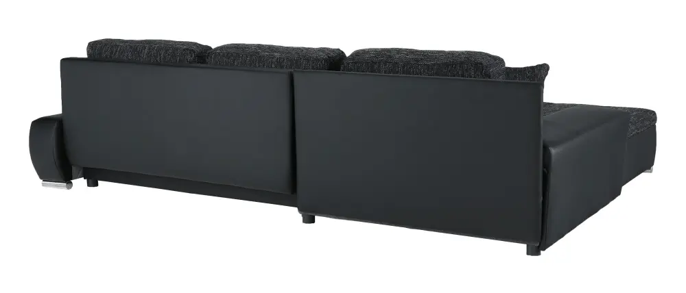 Canapea de colt extensibila Mobhaus Toniks (Black)