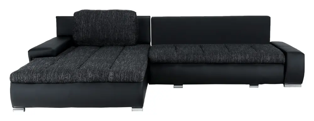 Canapea de colt extensibila Mobhaus Toniks (Black)