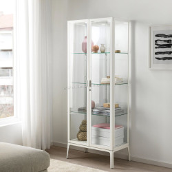 Витрина Ikea Milsbo со стеклянной дверцей 73x175 (Белый)