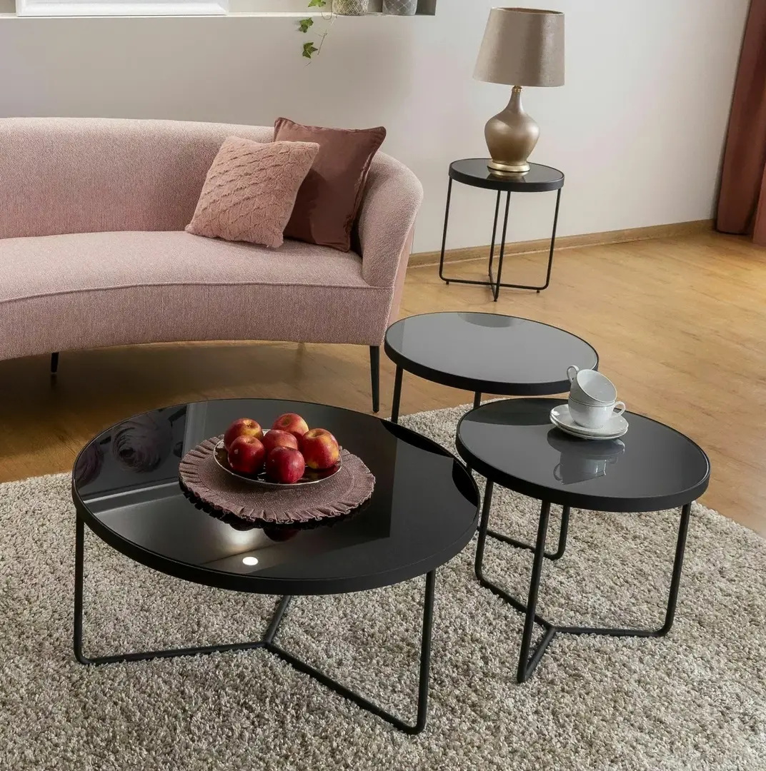 Set masute pentru reviste Signal Artemida (Gray/Black)