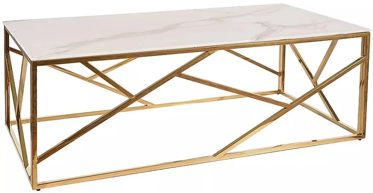 Masa pentru reviste Signal Escada A II (Marble White/Gold)