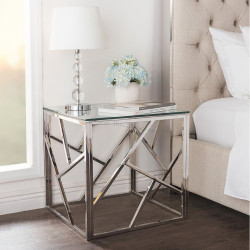 Masa pentru reviste Signal Escada B (Transparent/Silver)