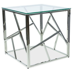 Masa pentru reviste Signal Escada B (Transparent/Silver) Thumb