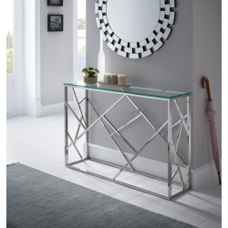 Masa auxiliara Signal Escada C (Transparent/Silver)