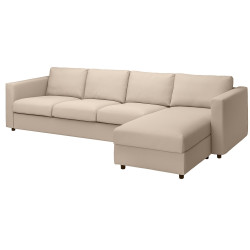 Canapea colt Ikea Vimle/Hallarp 4-locuri/sezlong (Bej) Thumb