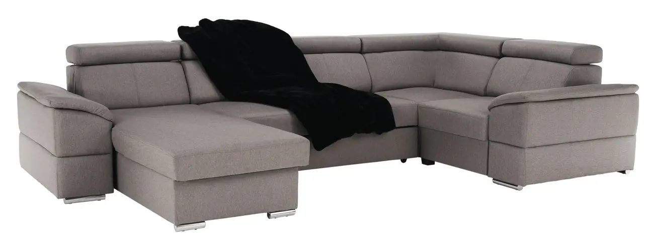 Диван П-образный раскладной Mobhaus Segoria Roh Left (Gray-Brown)