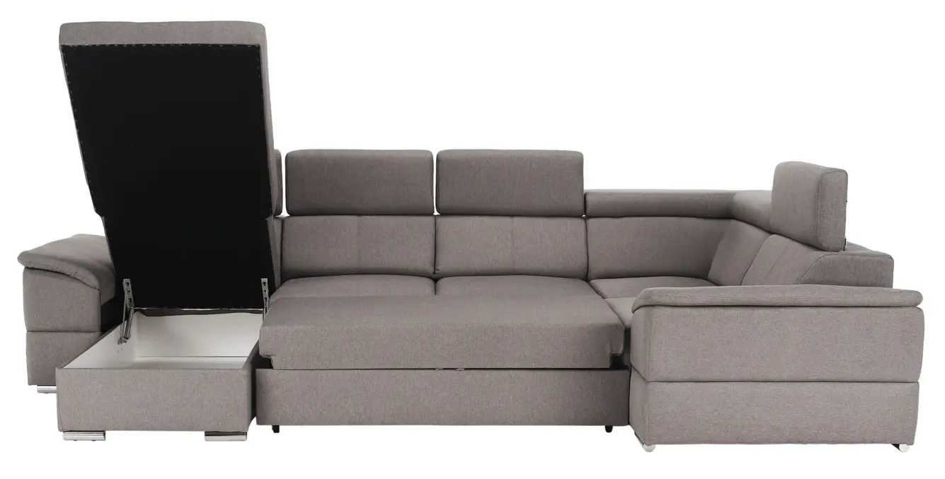 Диван П-образный раскладной Mobhaus Segoria Roh Left (Gray-Brown) - 8