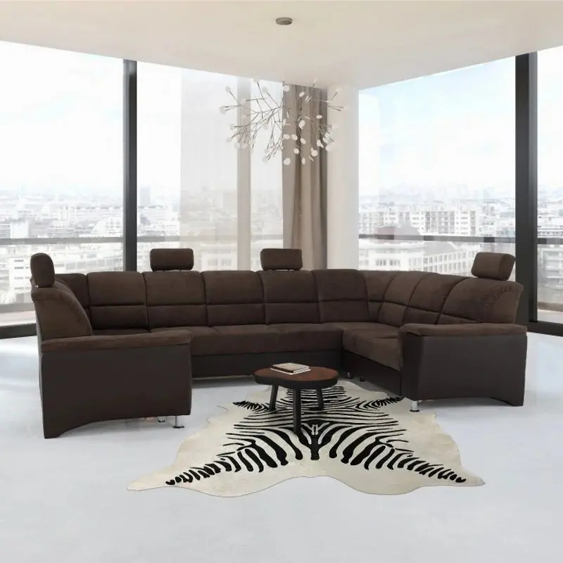 Canapea in forma de U extensibila Mobhaus Santiago (Brown)