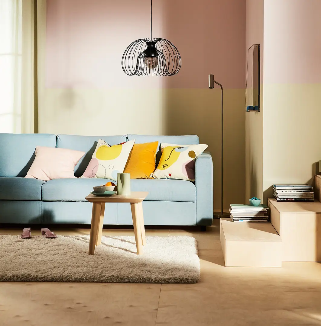 Canapea Ikea Vimle/Saxemara 3 locuri (Bleu)