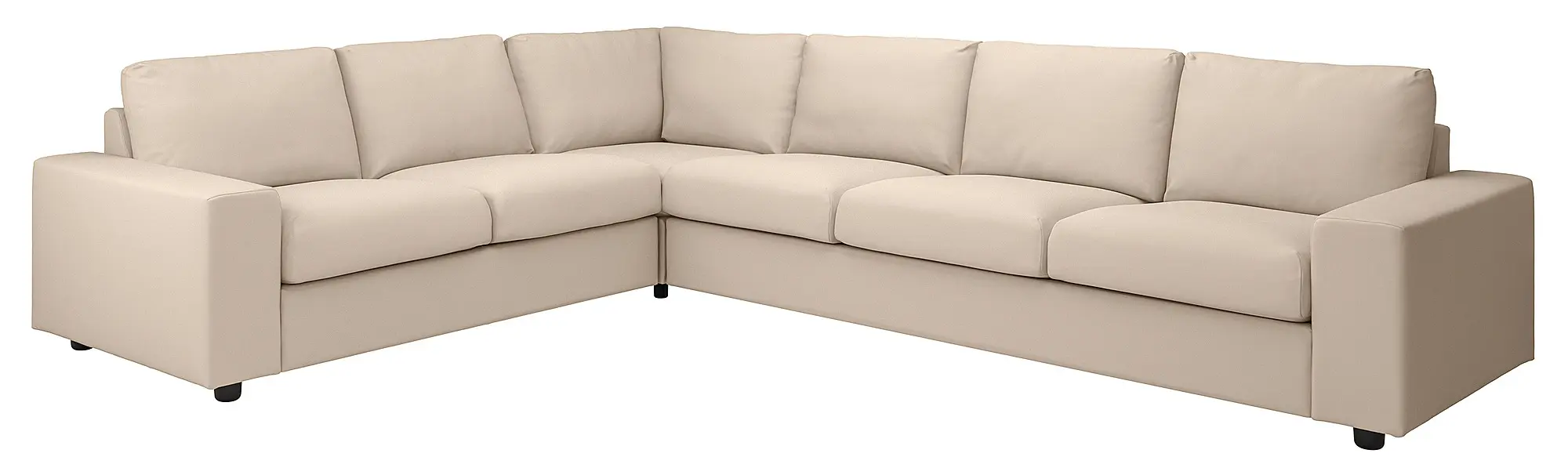 Canapea colt Ikea Vimle/Hallarp 5 locuri/brate late (Bej) - 2