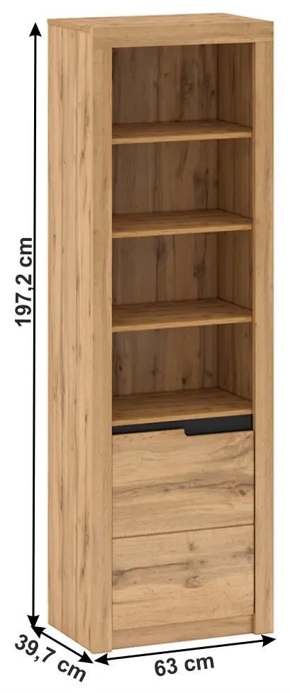 Vitrina Mobhaus Toronta R1 Left (Wotan Oak) - 3