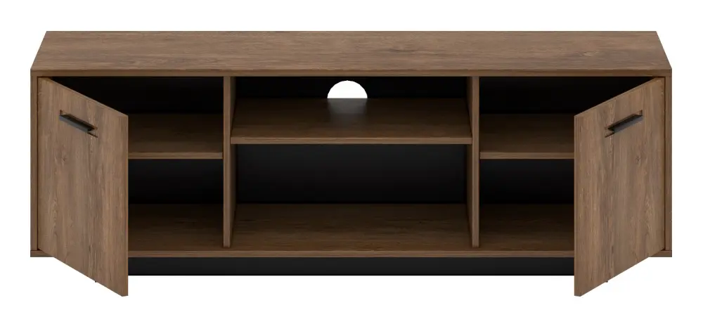 Тумба РТВ Tempo Kondela Delis B (Bolzano Oak/Black) - 2