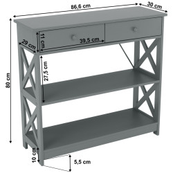 Консольный стол Mobhaus Lomir (Gray) Thumb