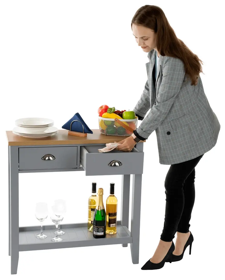 Masa auxiliara Mobhaus Jerevan (Gray/Light Walnut) - 10