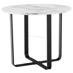Masa pentru reviste Mobhaus Salino (White Marble/Black)