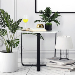 Masa pentru reviste Mobhaus Salino (White Marble/Black) Thumb