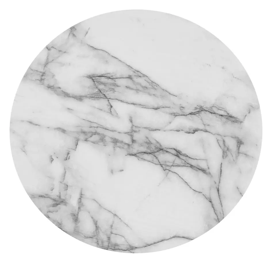 Masa pentru reviste Mobhaus Salino (White Marble/Black)