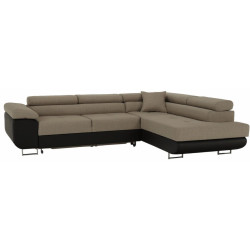 Canapea de colt extensibila Tempo Kondela Amareto New Right (Brown/Beige) Thumb