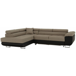 Canapea de colt extensibila Tempo Kondela Amareto New Left (Brown/Beige) Thumb