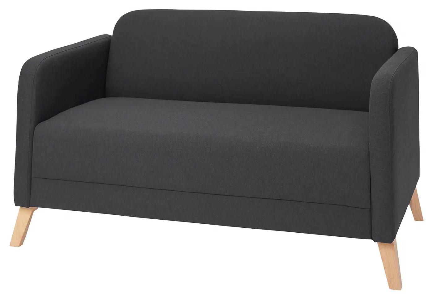 Диван Ikea Linanas/Vissle 2-местный (Темно-серый)