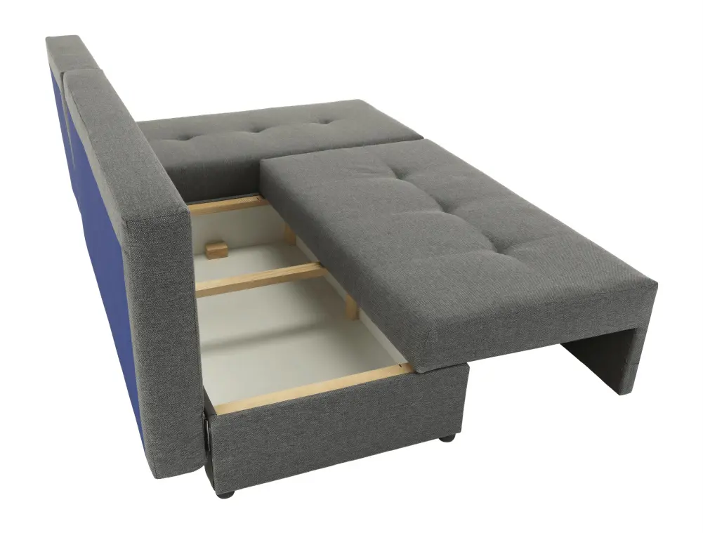 Диван угловой раскладной Tempo Kondela Mexx Right (Gray/Black) - 7