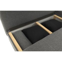 Диван угловой раскладной Tempo Kondela Mexx Right (Gray/Black) Thumb