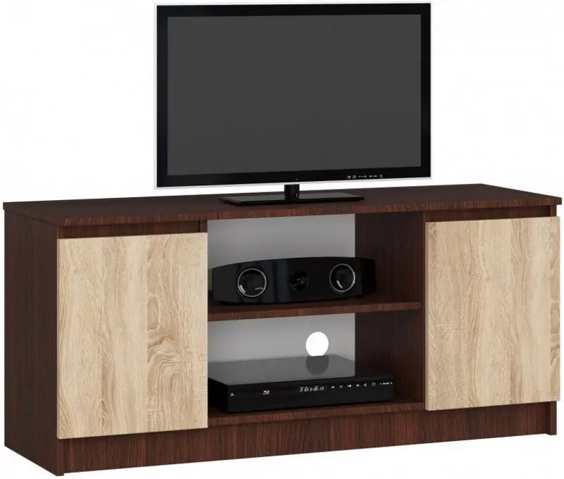 Tumba pentru TV Akord K120 2D1P (Wenge/Sonoma Oak)