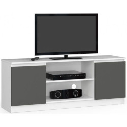 Tumba pentru TV Akord K140 2D1P (White/Graphite Gray) Thumb