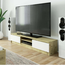 Tumba pentru TV Akord K160 (Artisan Oak/White)