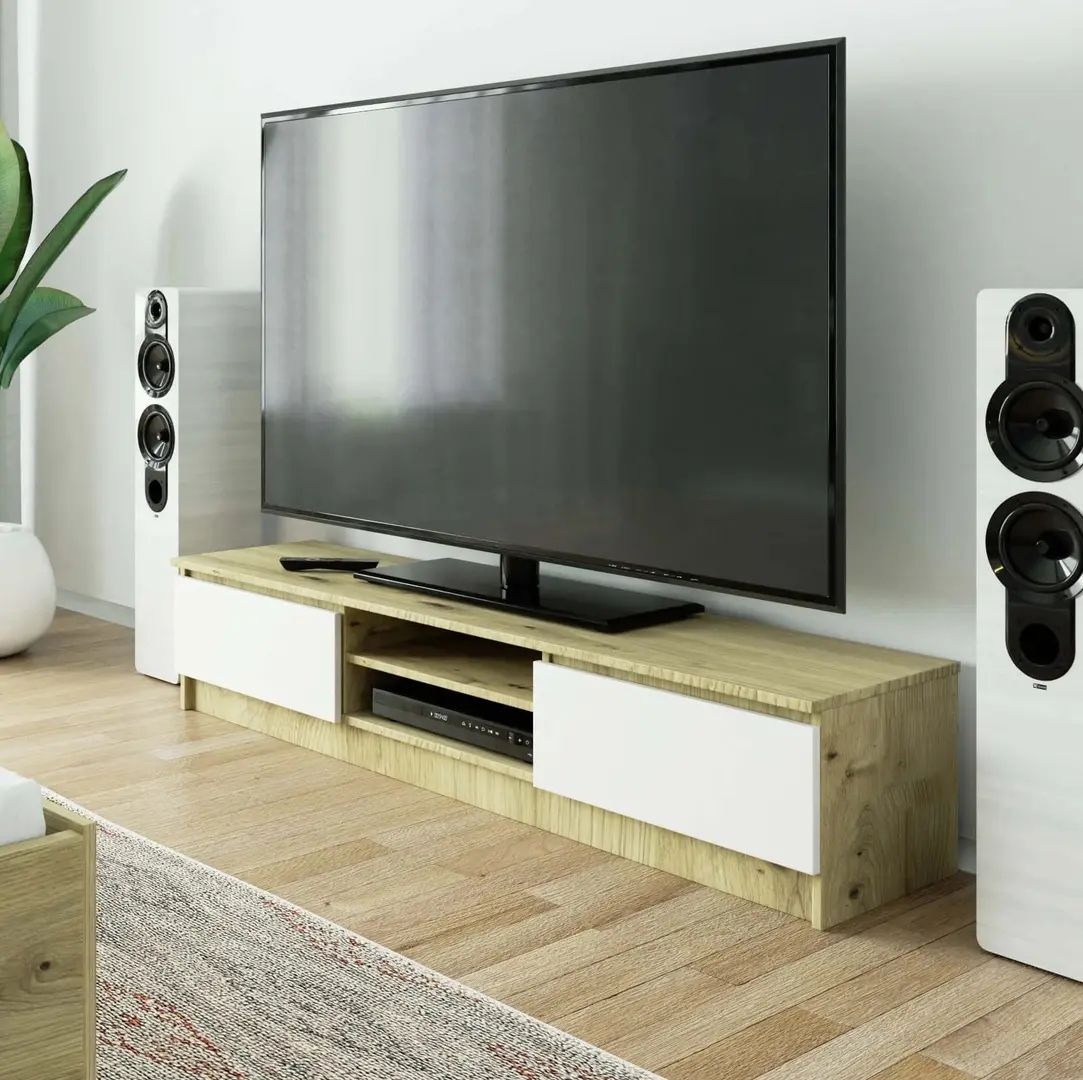 Tumba pentru TV Akord K160 (Artisan Oak/White)