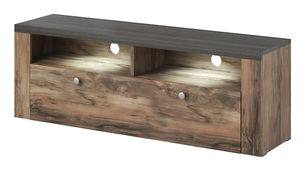 Тумба РТВ Helvetia Larona №41 1S (Satin Walnut/Touchwood) - 2